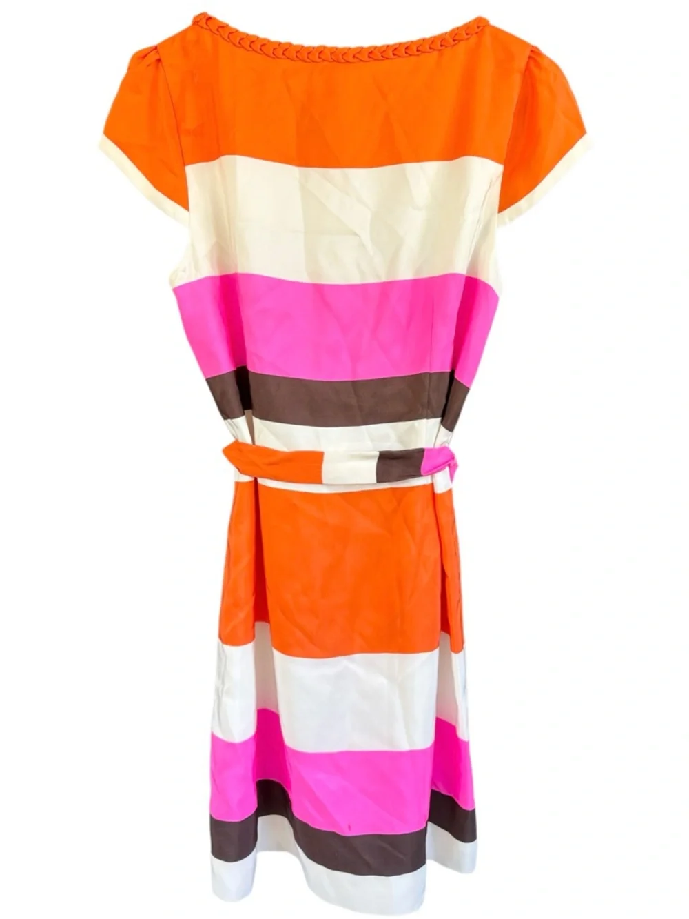 EUC Kate Spade Silk Betty Striped Dress Size Medium Retail $355.00